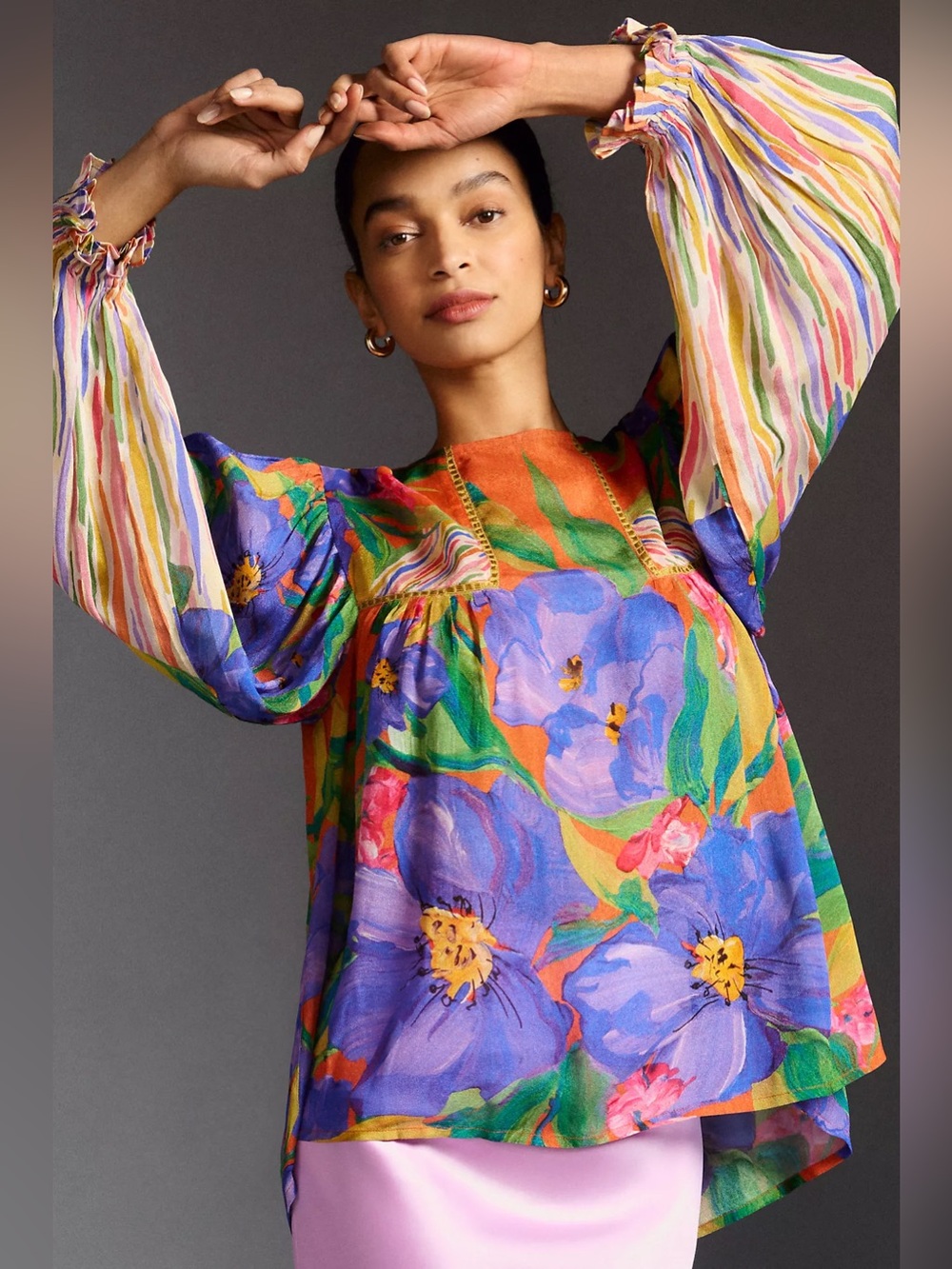 Bl-nk Miranda Peasant Blouse XL